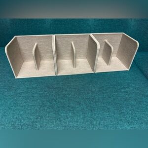 Caraway Food Storage Bin Holder Organizer Gray Cabinet Magnetic Canvas Set of 3